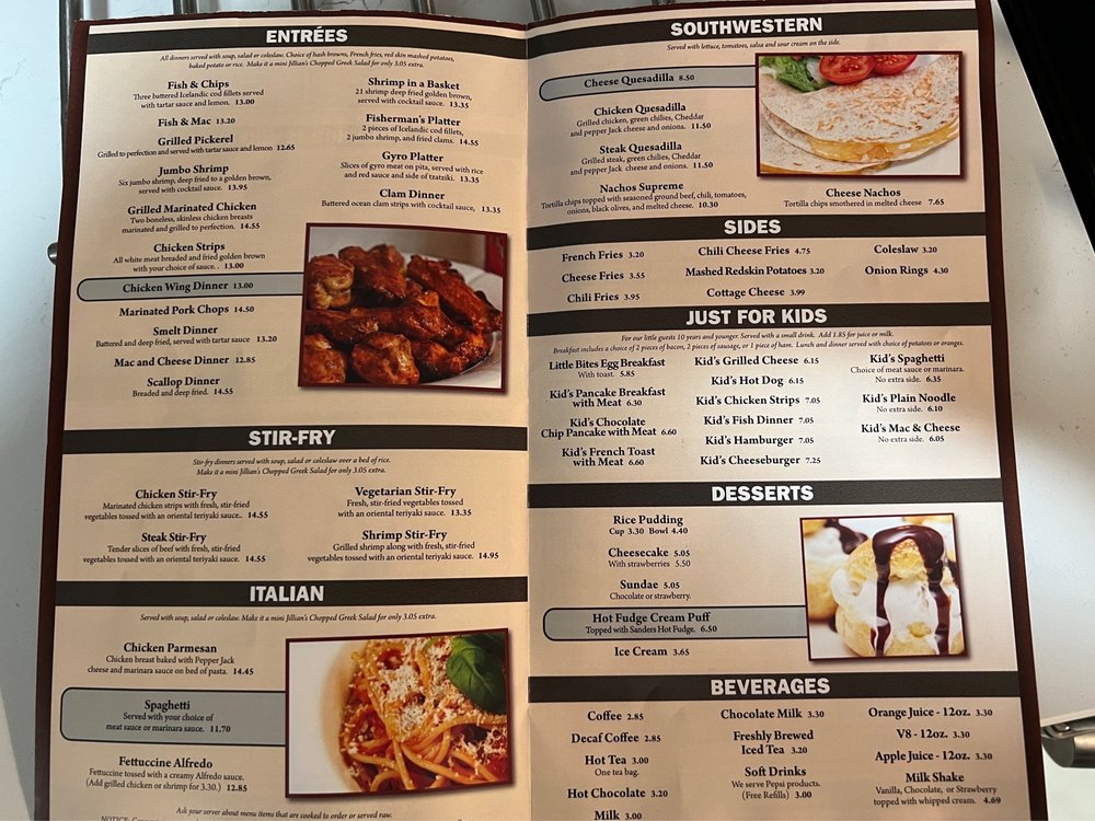 Jillian's Coney Island & Grille Menu - Image 1